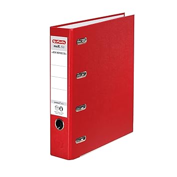 Herlitz 10842268 Doppelordner maX.file protect A4 rot FSC Mixed