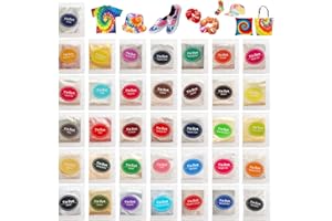 YESOGREAT 36 Colors Tie Dye Powder, Rainbow Tie Dye Powder Fabric Dye for Tie Dying, Tie Dye Kits DIY Coloring Party Supplies Suitable for Children Adult (36 Colors)