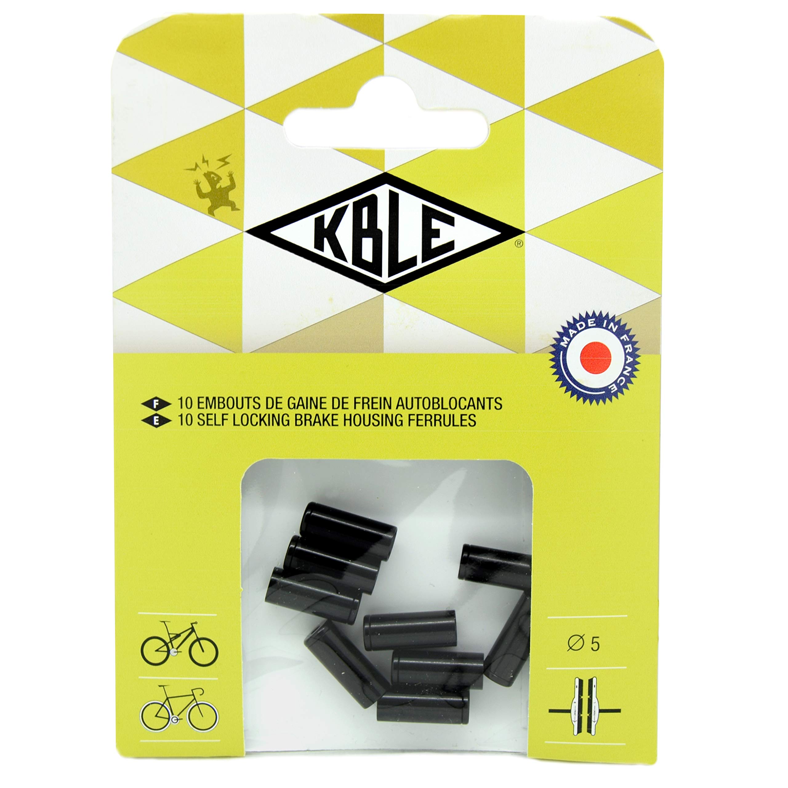 Transfil Brake Outer Ferrule 5mm, Black, Pack of 10