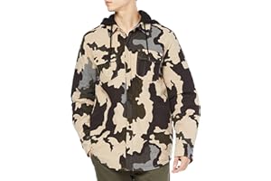 Volcom Men's Field Insulated Flannel Hooded Snowboard Shirt Jacket