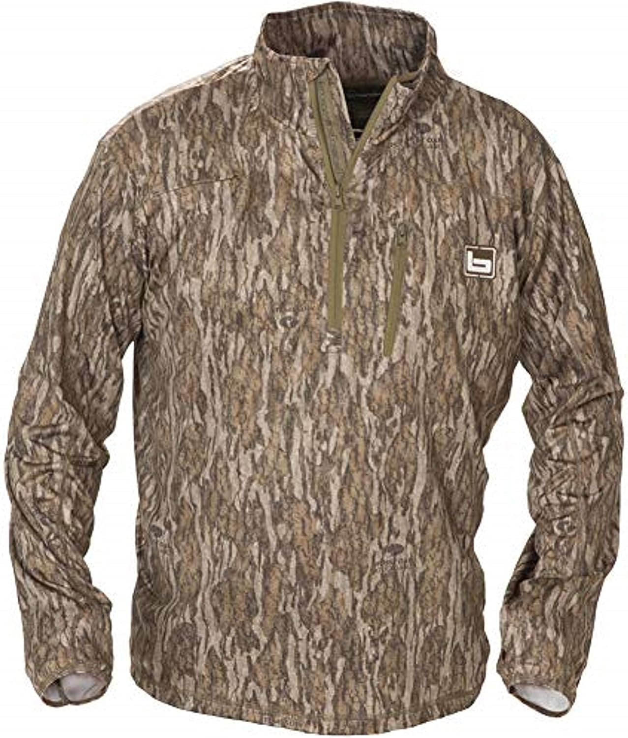 banded windproof pullover