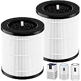 2 Pack B-D02L M05 Replacement Filter, Compatible with MOOKA B-D02L & M05,VEWIOR B-D02U,KOIOS B-D02L,Tailulu D10 Air Purifi-er, H13 Filter for MOOKA B-D02L Replacement Filter