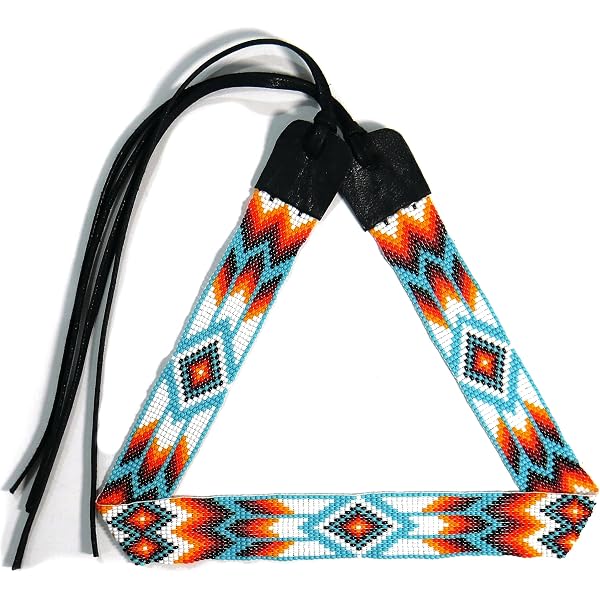 9335 Hatband Handwoven Silk Wrap Around, Orange, Colorful, Guatemala, Cowboy Trenzado Collection, Hatband Handwoven Silk Wrap Around  main image 2