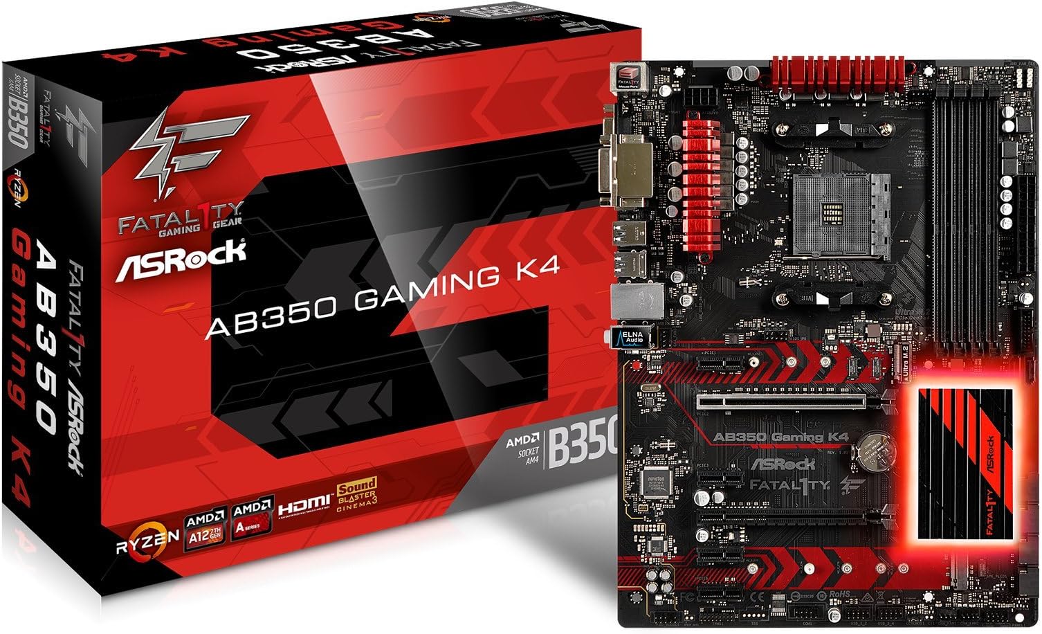 ASRock AB350ย Gaming K4 Sockel AM4