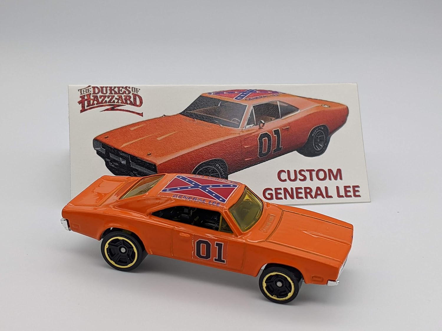 Custom Hot Wheels Dukes of Hazzard General Lee 1969 Dodge Charger (Gold ...