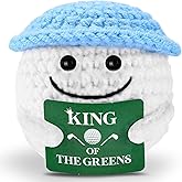 Aulock Crochet Golf Ball Gifts for Golfers - Funny Golf Accessories Stuff Gift for Men Women Dad Husband Boyfriend Him