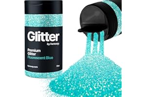 Fluorescent Blue Glitter Shaker 130g Fine Glitter | Metallic Flakes Sequins Sparkles for Resin, Epoxy, Paint, Crafts | Suppli