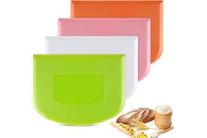 Dough Scraper, 4 Pcs Plastic Dough Cutter Bench Scraper, Multipurpose Food Scrappers for Cake Decorating Baking (Pink, Green,