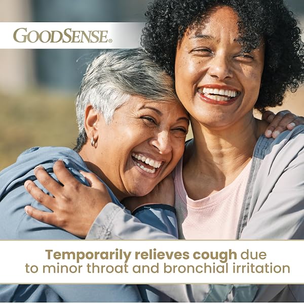 GOODSENSE TUSSIN COUGH SYRUP DM, RASPBERRY FLAVOR, EFFECTIVE RELIEF FOR COUGH AND CHEST CONGESTION, THINS MUCUS, 8 FL OZ