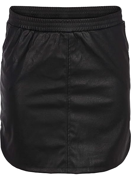 Zizzi Damen Elegant Tapered Kunstlederrock Leder Look Rock, Große Größen 42-56