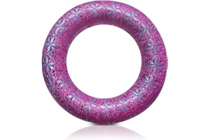 UPCEED Singing Bowl Cushion for Tibetan Singing Bowls, Handmade Silk Brocade Round Cushion Pillow for Sound Healing and Crystal Sound Bowls Accessories(DeepMagenta,6.7 Inch)