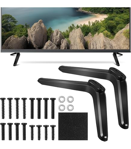 Ersatz-Tischständer Für Hisense 58R6E3 Smart TV – Rutschfeste Standfüße Inkl. Schrauben
