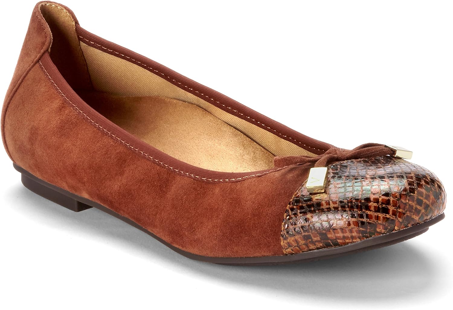 Amazon.com | Vionic Women's 359MINNA-SDDLSNK - Minna Ballet Flat 12 M | Walking