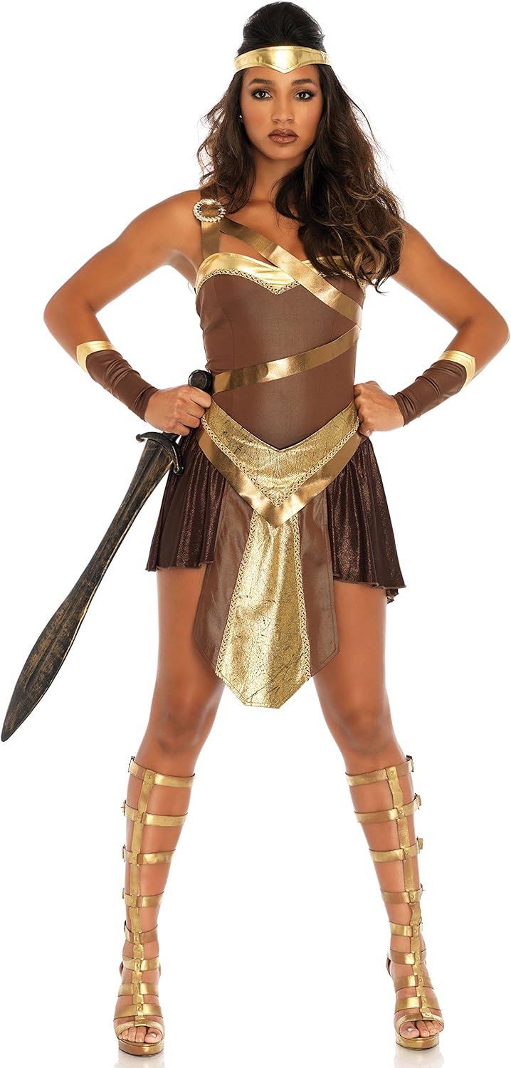 Leg Avenue Women's Golden Gladiator Warrior Costume