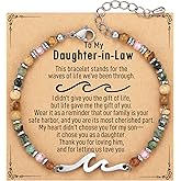 TONY & SANDY Friend Gifts for Women, Unique Valentine's Day Gifts for Her, Sister Gifts from Sister, Wave Bracelet, Christmas Birthday Gifts for Women, Bestie Friendship Bracelets