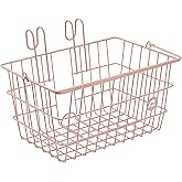 Retrospec Apollo-Lite Lift-Off Bike Basket - Detachable Steel Handlebar Basket with Carrying Handle for Commuting, Shopping &amp; Beach Trips - 14.5in x 9.5in Weather-Resistant Biking Gear