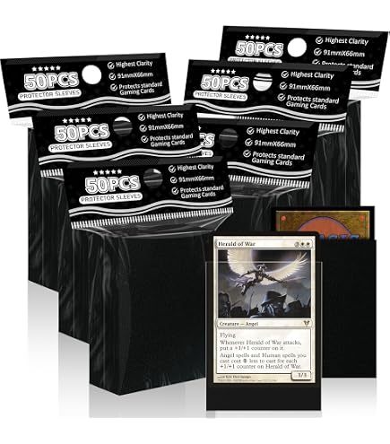thumbnail image 2 of MTG Card Sleeves With 100 Pcs, Waterproof Textured Back Art 2 of 14