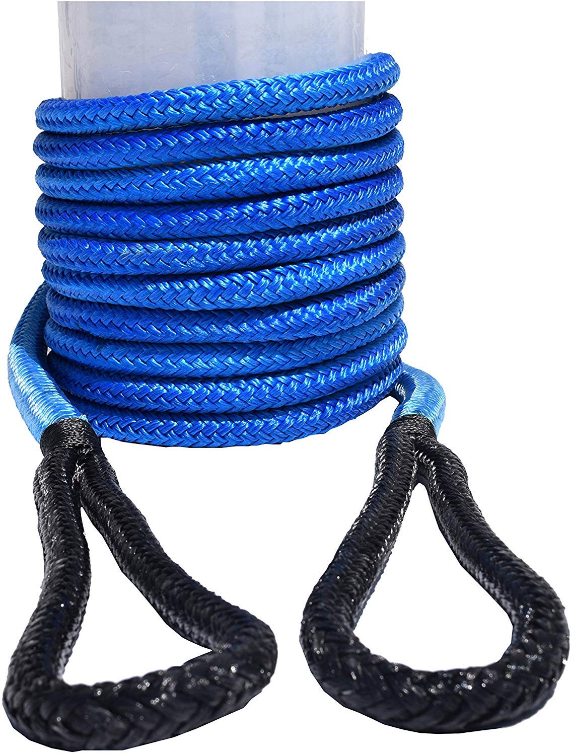 1/2"*20ft Kinetic Recovery Rope,1/2" Energy Rope, Kinetic Rope,Double Braided Nylon Rope (Blue)