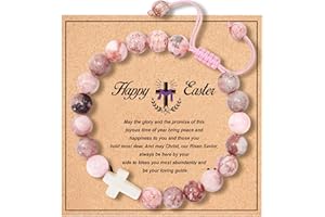 OUXUNX Easter basket stuffers cross bracelets for kids teens boys girls adults women men, Teen Easter basket stuffers for teens Christian Gifts for teen boys girls adults women men