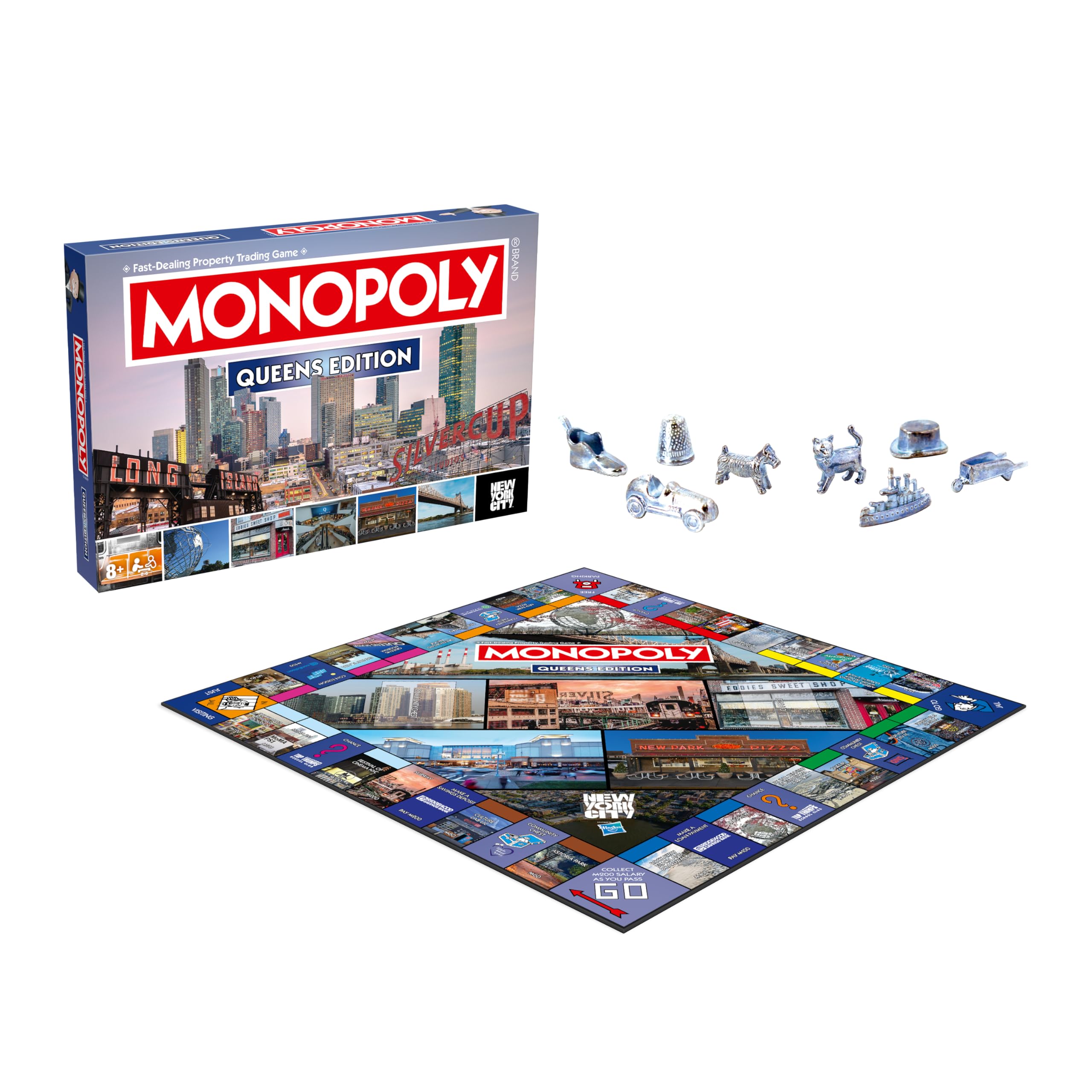 Monopoly Board Game Queens NY Edition : 2-6 Players