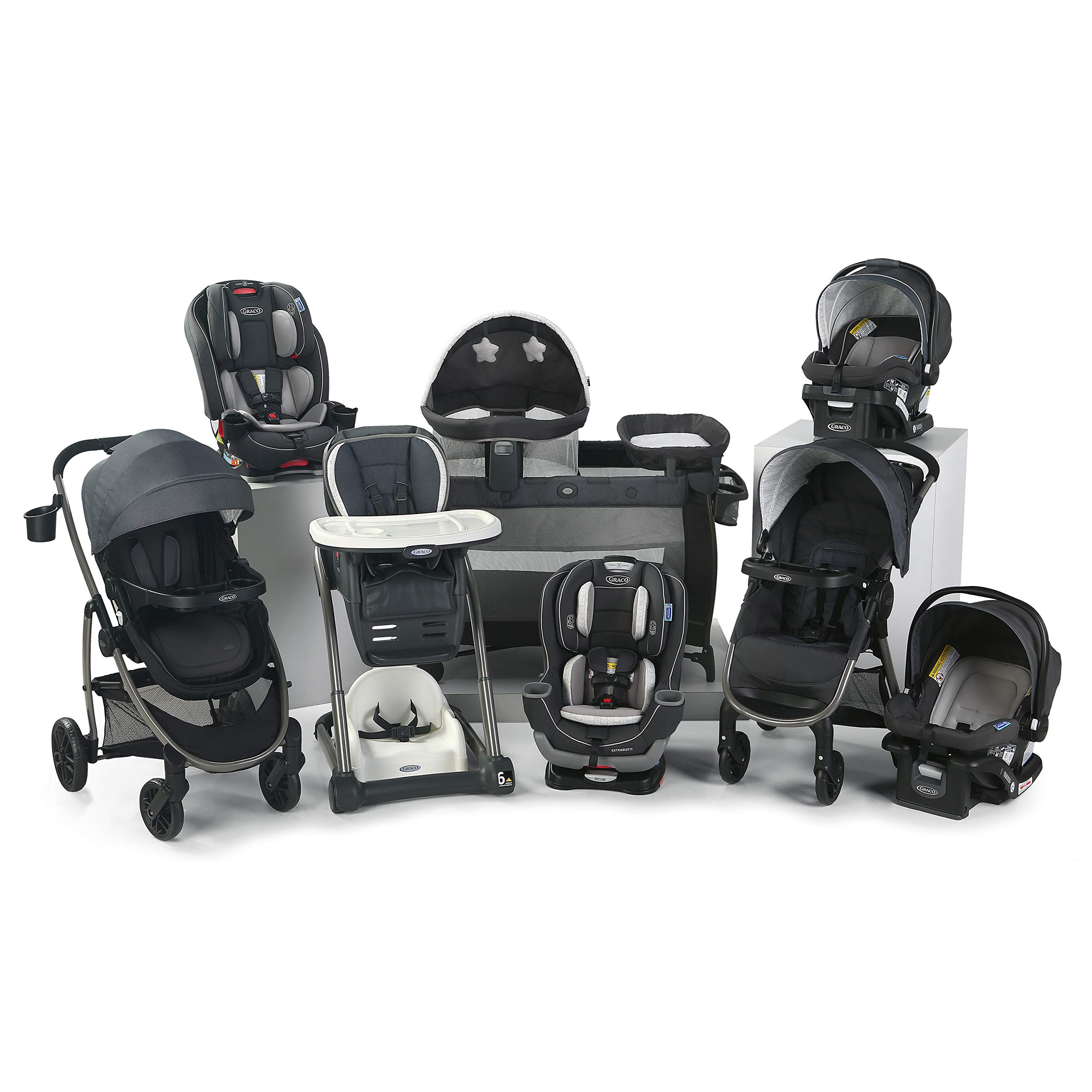 Graco Slimfit 3 in 1 Car Seat | Slim & Comfy Design Saves Space in Your Back Seat, Redmond