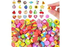 Wolpark Food Heart Mini Erasers for Kids Bulk Cake Fruit Cute Erasers 170Pcs Desk Pets Classroom Prizes Game Rewards Party Favors Back to School