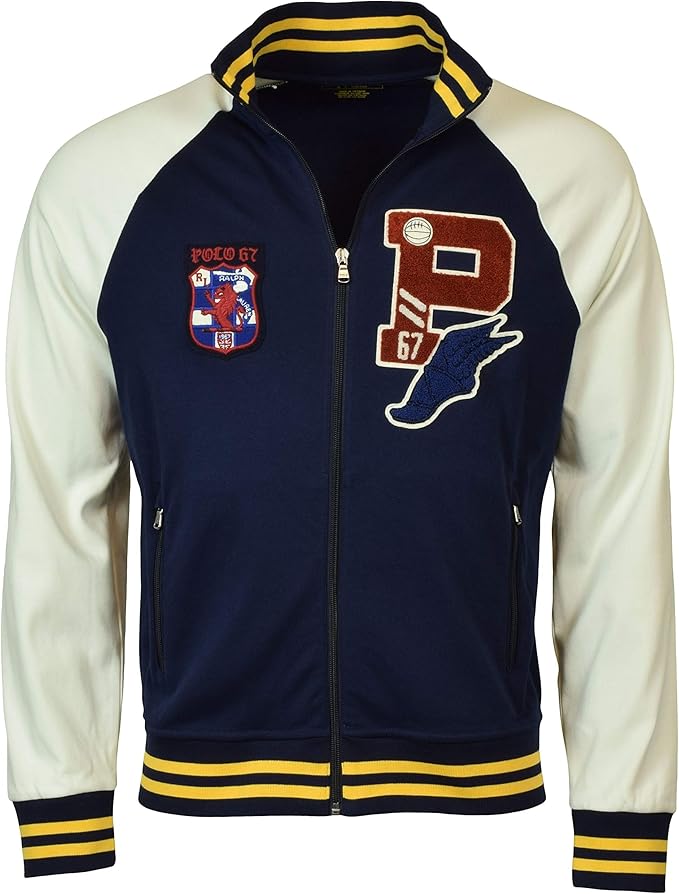 Buy Polo Ralph Lauren Men's PWing Varsity Fleece Track Jacket (Cruise