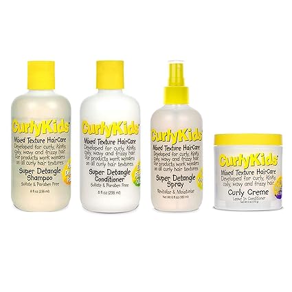 Amazon Com Curlykids Mixed Hair Haircare Set Super Detangling