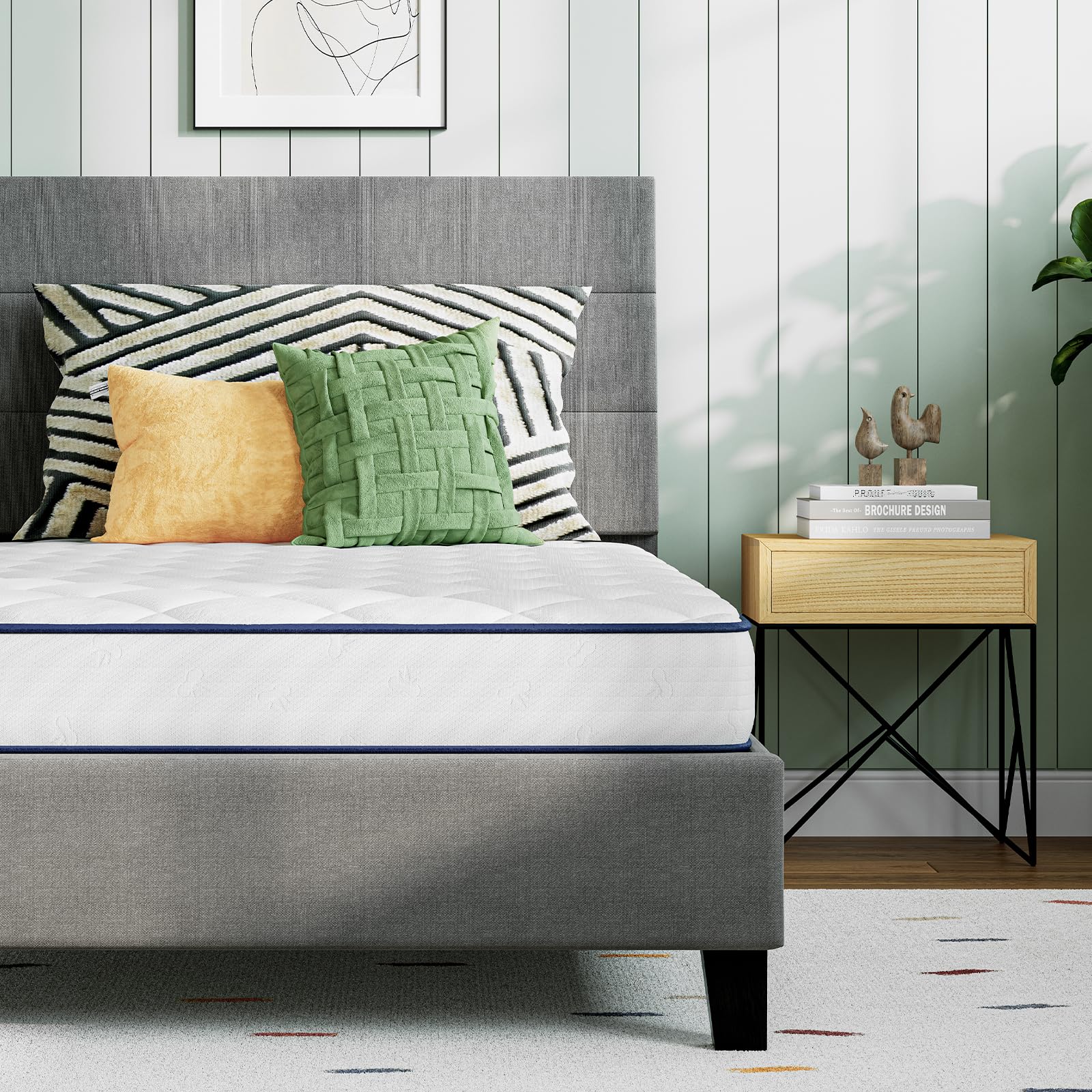 Photo 1 of ** NEW  / NO RETURN ** Novilla Full Size Mattress 6 Inch, Foam and Spring Hybrid Mattress for Restful Sleep, Medium Firm, CertiPUR-US Certified Foam & Steel Coils, Durable Support, Eco-Friendly Packaging