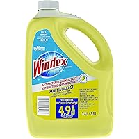 Windex Multisurface Antibacterial Disinfectant Cleaner, Removes Fingerprints, Smudges and Smears, 3.8L