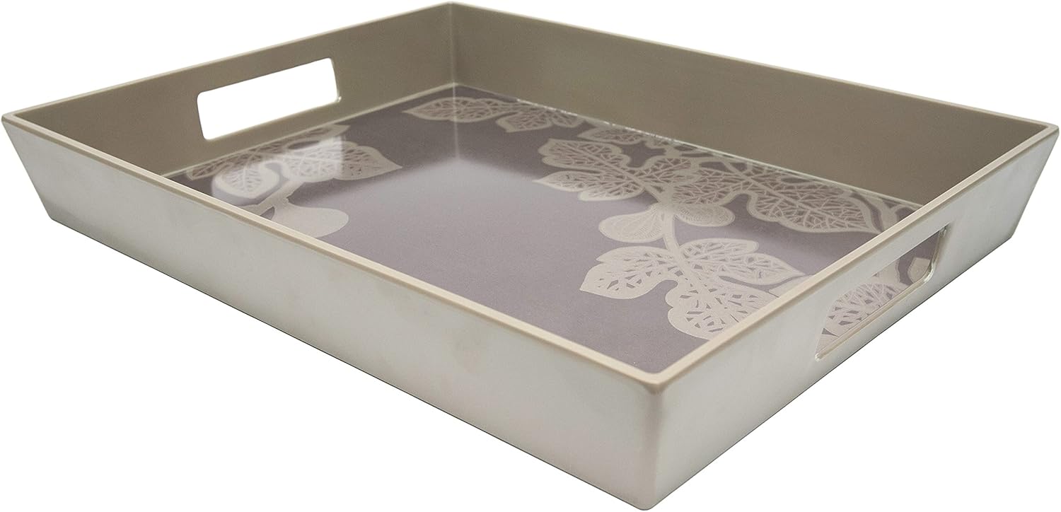 Creative Converting 050488 Madhouse Melamine Tray with Handles, Fig