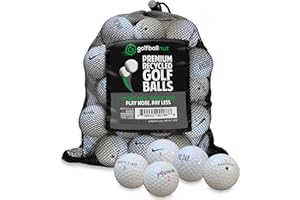 GolfBall Nut - 48 Used Golf Balls – Recycled Store Line Assorted Mix for Practice & Play – Good Condition – Includes Mesh Bag – Budget-Friendly & Sustainable Golf Balls