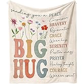 Sulpoie Get Well Gifts for Women, Healing Hug Blanket for Cancer Care, Inspirational/Sympathy/Bereavement Gifts for Women, After-Surgery Gifts, Soft Throw Blankets 50'' X 60''