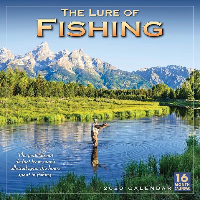 Dark Forest Month Calendar Fishing Calendar 2022 Daily Desk Calendar 