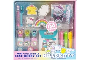 Hello Kitty and Friends Mini Collectible Stationery Set, Cute Stationery, Sanrio Accessories, Cute Sticky Notes, Kawaii School Supplies, Fun Office Supplies, Kawaii Stationery, Cute Stuff