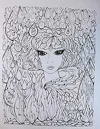 Fanciful Faces Coloring Book (Creative Haven): Miryam Adatto, Creative ...