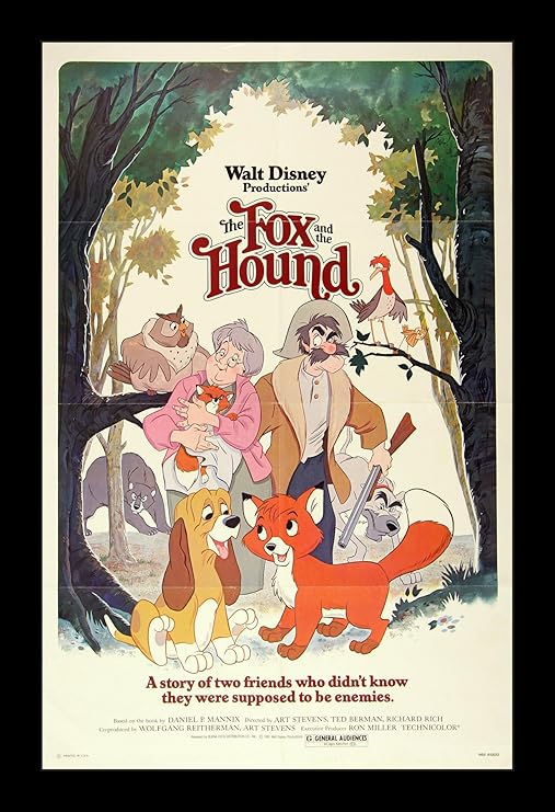 Amazon Com Wallspace The Fox And The Hound 11x17 Framed Movie Amazon Com Wallspace The Fox And The Hound 11x17 Framed Movie