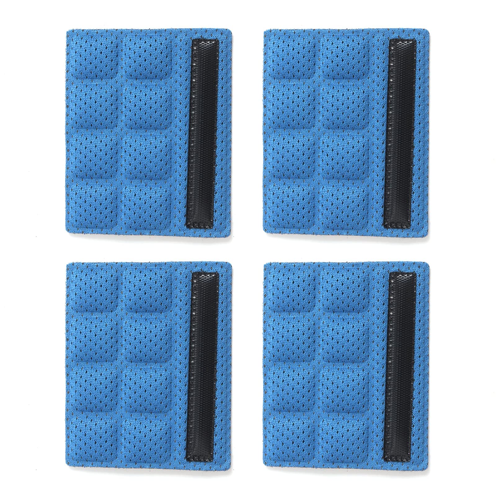 Jipemtra Helmet Chin Pads Foam Pads Set Chin Strap Padding Replacement Universal for Cycling Bike Motorcycle Outdoor (Blue 4PCS)