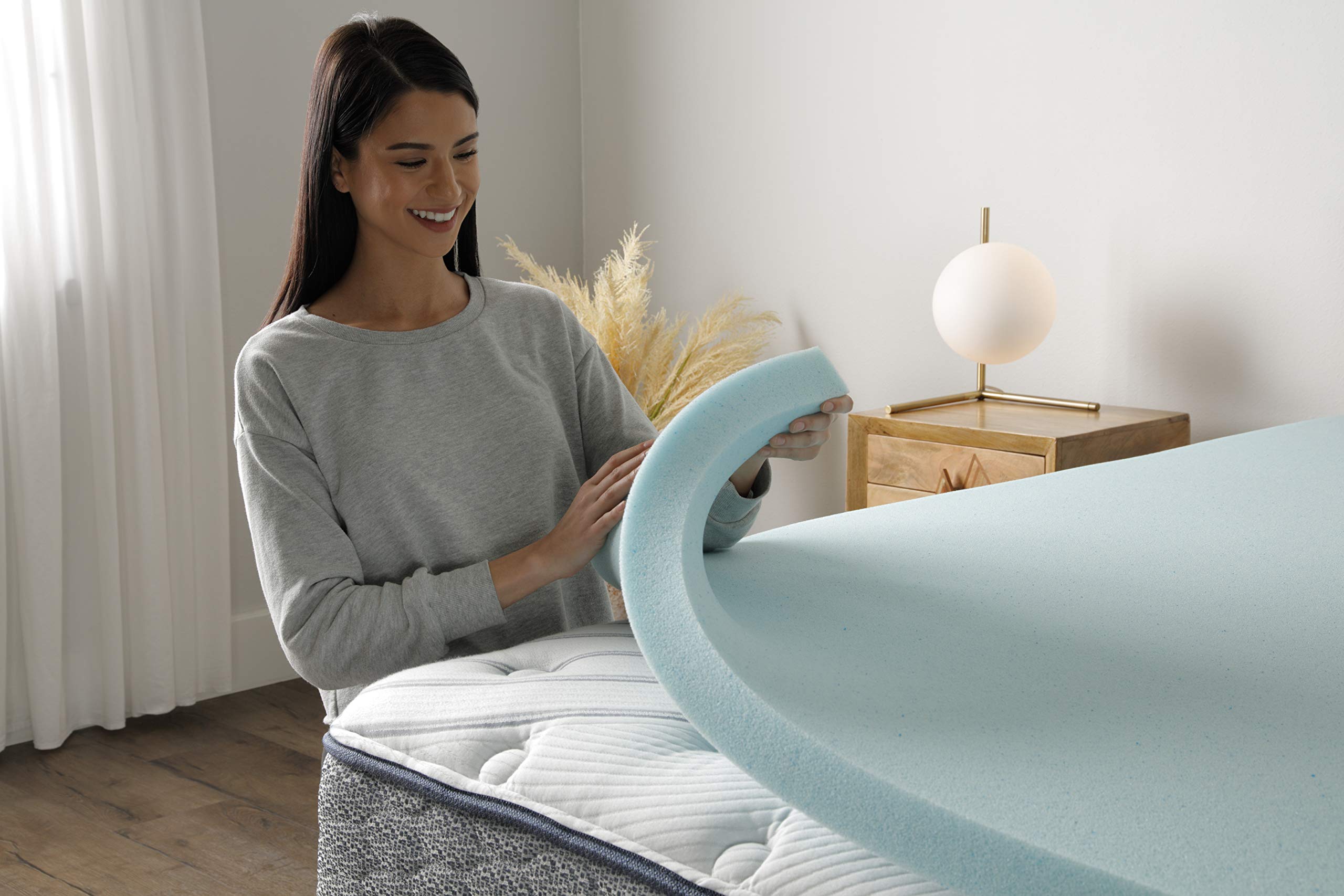 Serta ThermaGel 2-in Memory Foam Mattress Topper, Twin