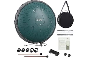 LeSage Steel Tongue for Outside 13 inch 15 note Meditation Handpan Chakra Relaxation Sound Instrument Yoga Gifts