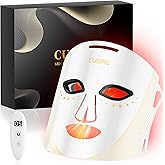CUEME LED Light Therapy Mask, FDA-Cleared Red Light Therapy for Wrinkles, Acne Treatment, and Skin Care, Portable Facial Mask for Women - Mom, Sister, Girlfriend and Wife