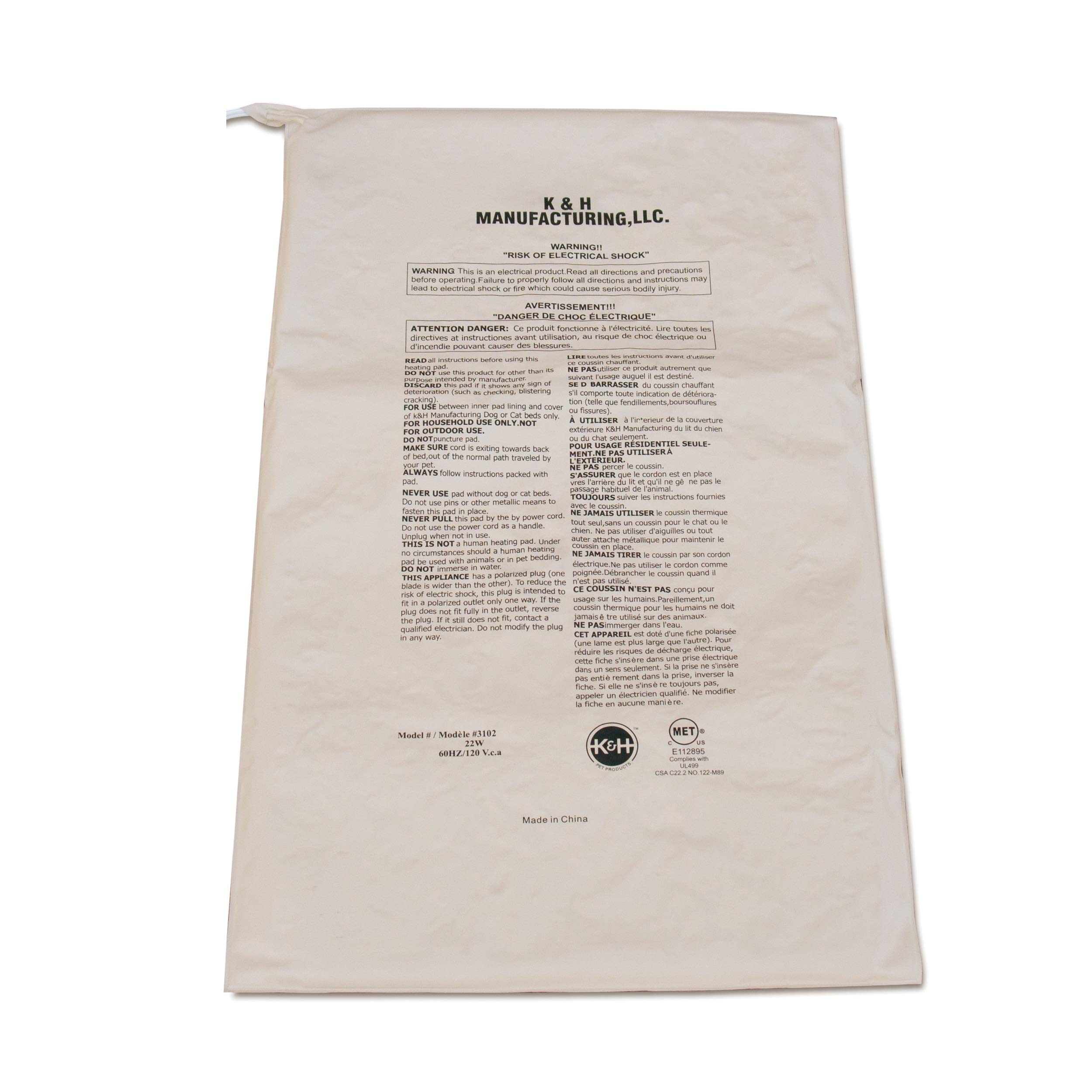 K&H Pet Products Pet Bed Warmer Extra Large, X-Large