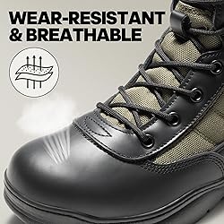 NORTIV 8 Men's Military Tactical Work Boots Side