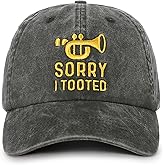 InnoBeta Trumpet Gifts Hat, Gifts for Trumpet Players on Christmas, Birthday, Adjustable Embroidered Baseball Cap