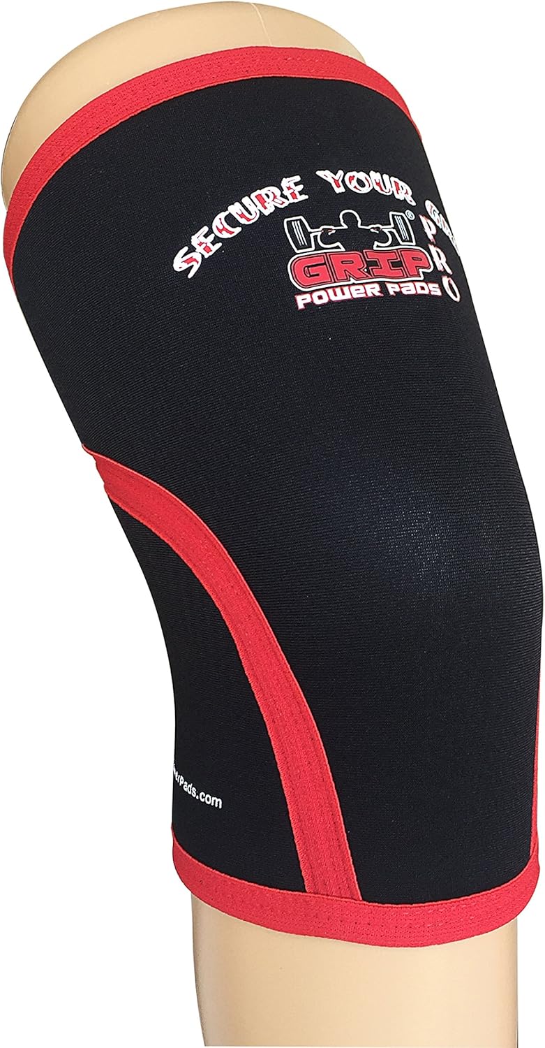 Knee Sleeves (SOLD AS A PAIR of 2) for Cross Training Squats Weightlifting Basketball Compression Braces 7mm Neoprene: Clothing