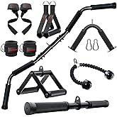 Cable Attachments for Gym,Cable Machine Accessories for Home Gym, Triceps Pull Down Attachment, LAT Pull Down Attachment Weight Fitness
