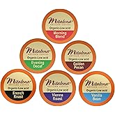 Mitalena Artisan Coffee Variety Pack - 72 Low Acid Organic Coffee Pods, Compatible with Keurig K Cup Coffee Maker - Try 6 Different Flavors - Small Batch Artisan K Cups