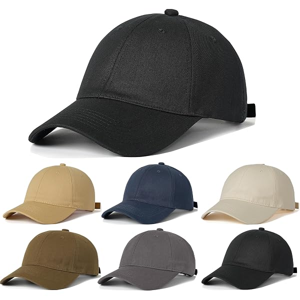 6Pack Unisex Vintage Washed Cotton Baseball Cap Soft 