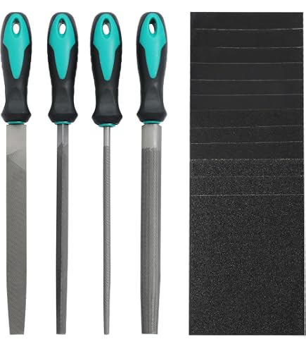 File Sets Edward Tools 8 Inch File Set - 5 Piece T12 Steel Files For ...