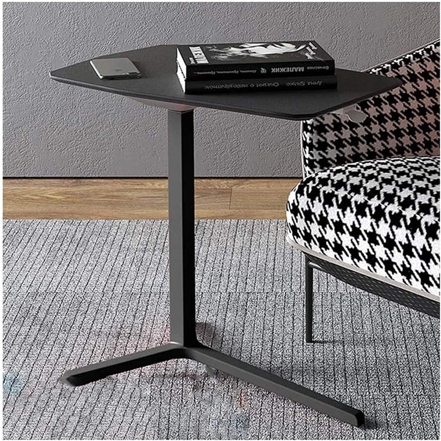 Side Ttable Unique Cshaped Bedside Table Mobile Laptop Table Sofa Side